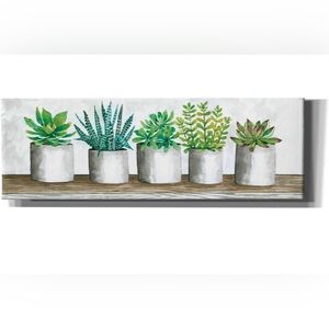 Canvas Wall Art “Succulent Pots” by Cindy Jacobs